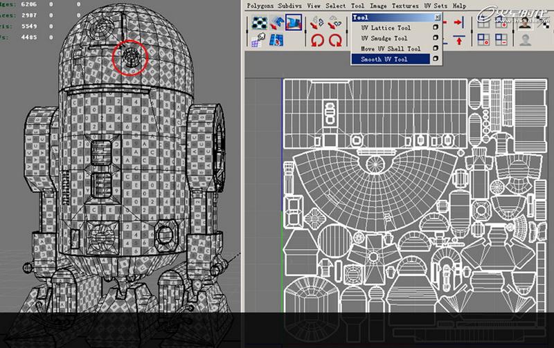 MAYA制作《星球大戰》中的機器人R2D2 武林網 MAYA建模教程