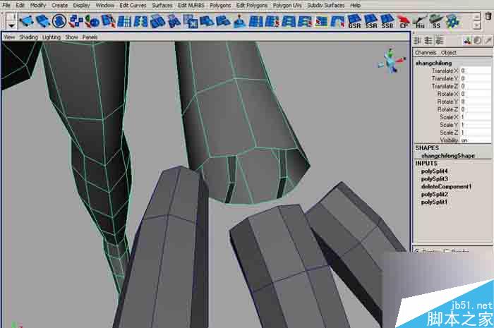 MAYA 7.0恐龍建模教程 武林網 MAYA建模教程