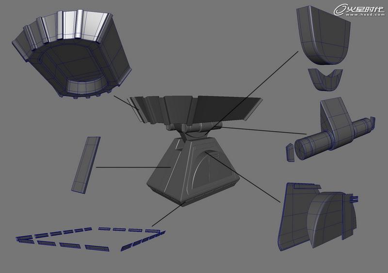MAYA制作《星球大戰》中的機器人R2D2 武林網 MAYA建模教程
