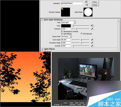 Maya Mentalray渲染逼真辦公桌教程 武林網 MAYA材質燈光