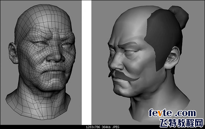 MAYA+ZB打造武士頭部模型 武林網 MAYA建模教程
