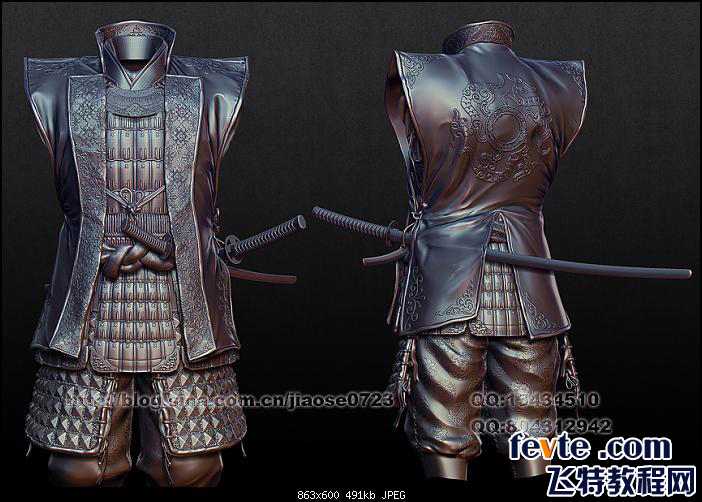 MAYA+ZB打造武士頭部模型 武林網 MAYA建模教程