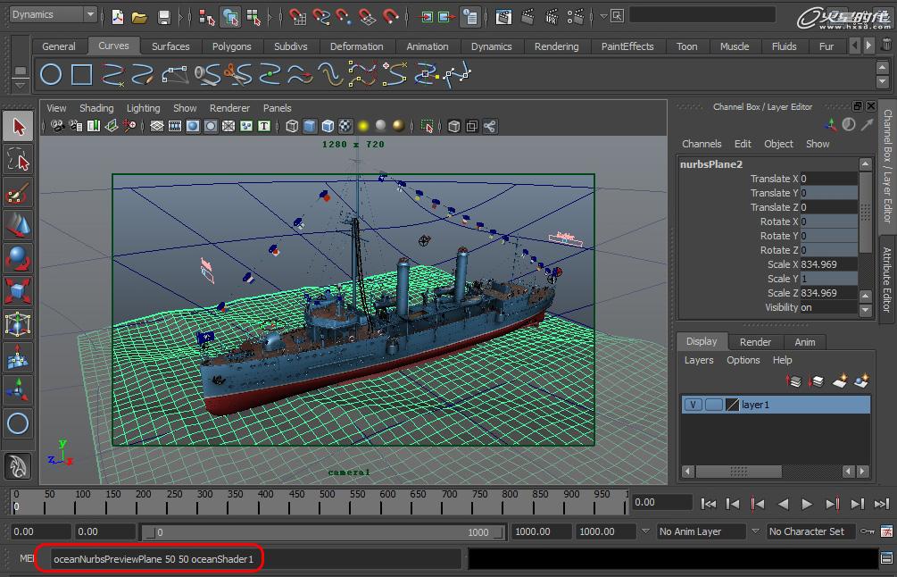 MAYA制作中山艦 海洋篇 武林網 MAYA建模教程