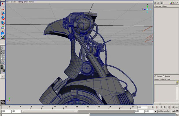 Maya制作卡通機械鳥 武林網 MAYA角色動畫教程
