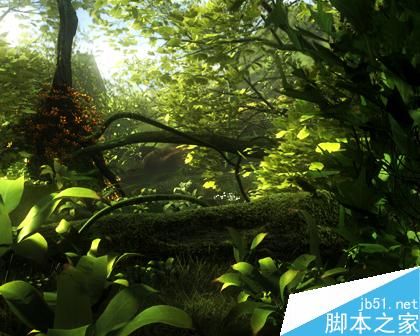 Maya打造真實熱帶雨林 武林網 MAYA材質燈光