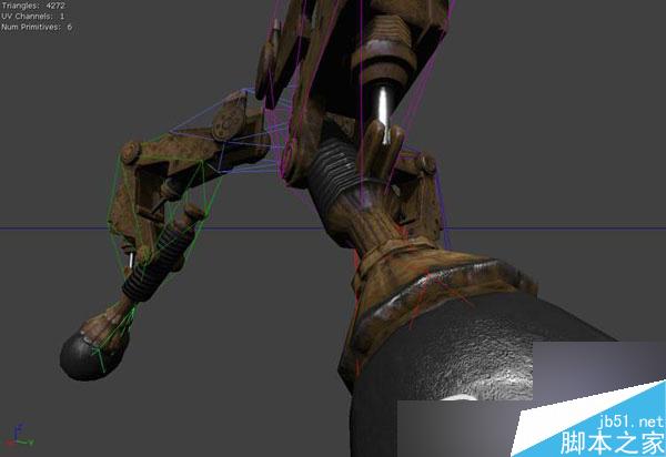 maya制作一架鋼鐵機械 武林網 maya建模教程