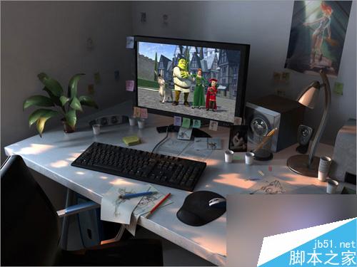 Maya Mentalray渲染逼真辦公桌教程 武林網 MAYA材質燈光