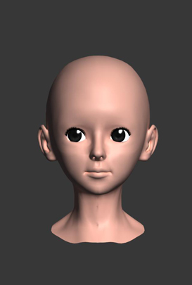 MAYA制作三維卡通女孩 武林網 MAYA建模教程