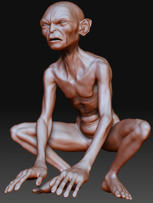 MAYA制作魔戒中的咕嚕姆 武林網 MAYA角色動畫教程