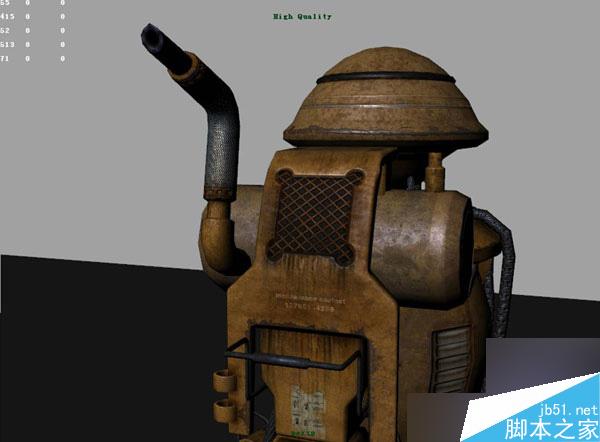 maya制作一架鋼鐵機械 武林網 maya建模教程