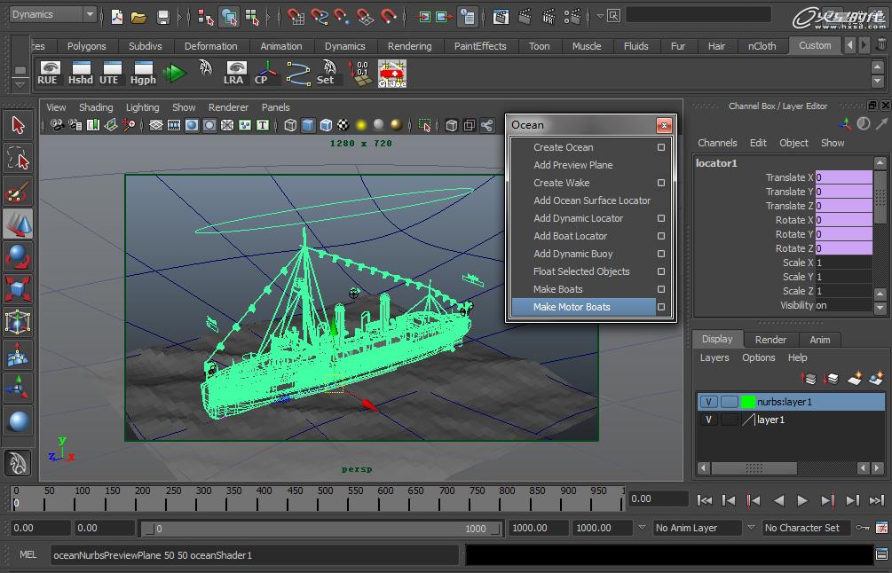 MAYA制作中山艦 海洋篇 武林網 MAYA建模教程