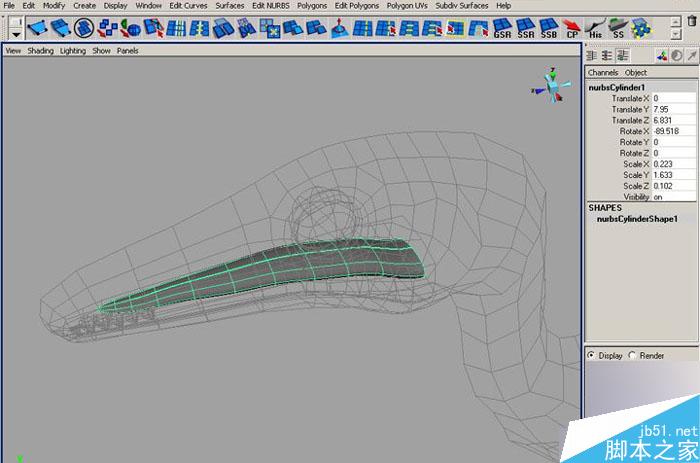 MAYA 7.0恐龍建模教程 武林網 MAYA建模教程