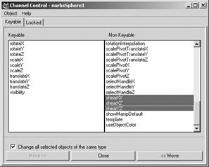 Maya 7.0 動畫的基礎知識-創建關鍵幀 武林網 MAYA角色動畫教程