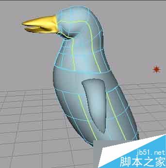 MAYA nurbs無縫建模打造一只企鵝 武林網 MAYA建模教程