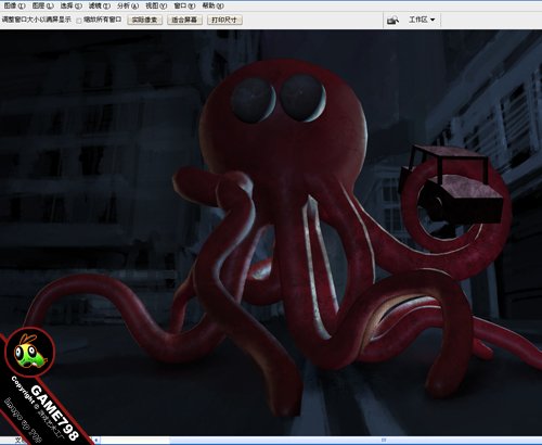 MAYA制作可愛卡通墨魚 武林網 MAYA建模教程