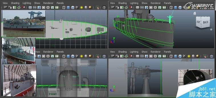 MAYA制作中山艦模型 武林網 MAYA建模教程