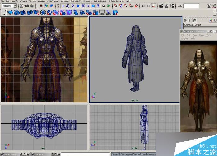 MAYA游戲角色建模教程 武林網 MAYA建模教程