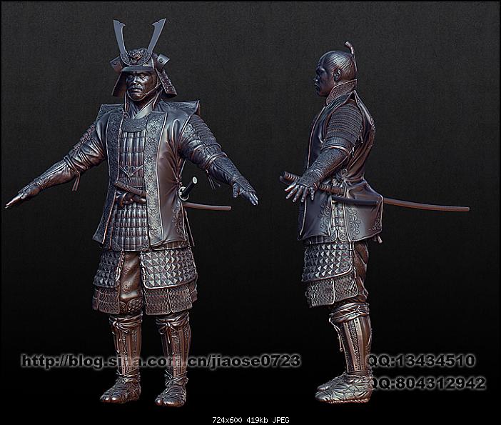 MAYA+ZB打造武士頭部模型 武林網 MAYA建模教程