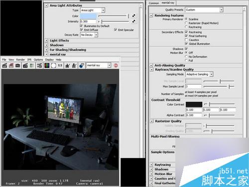 Maya Mentalray渲染逼真辦公桌教程 武林網 MAYA材質燈光