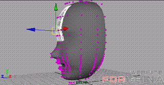 Maya 臉部模型建造 武林網 MAYA角色動畫教程T6.GIF (16565 bytes)