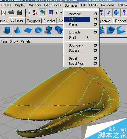 MAYA nurbs無縫建模打造一只企鵝 武林網 MAYA建模教程