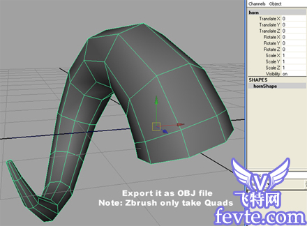 maya zbrush 號角建模步驟祥解 武林網 MAYA建模教程