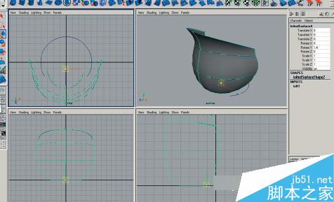 maya7.0玫瑰花建模教程 武林網 MAYA材質燈光