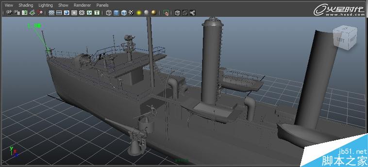 MAYA制作中山艦模型 武林網 MAYA建模教程