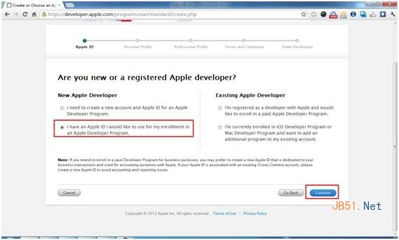 ios7開發者賬號