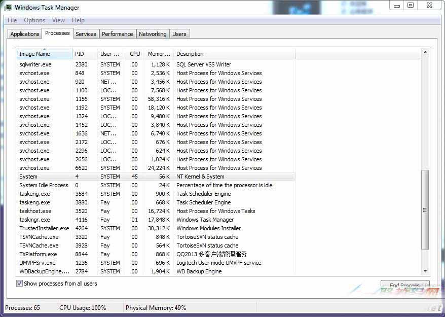 NT Kernel & System 進程CPU占用過高問題解決方法