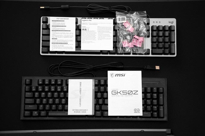 微星GK50 Z、羅技K845，一個適合新手，一個適合小資