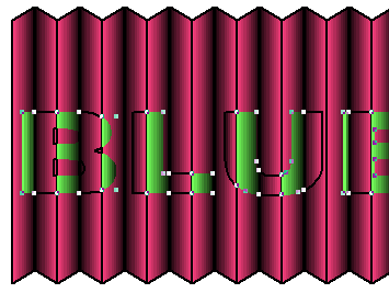 在Freehand中制作折疊藝術字