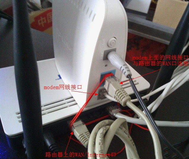 modem貓和路由器的連接