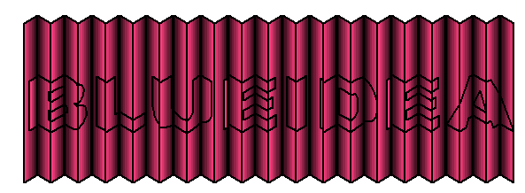 在Freehand中制作折疊藝術字