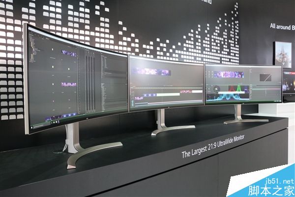 38寸還三聯屏！LG 21:9曲面超寬屏顯示器圖賞
