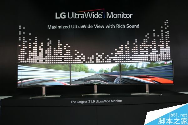 38寸還三聯屏！LG 21:9曲面超寬屏顯示器圖賞