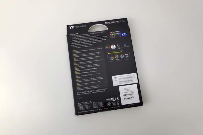 黑蘋果也玩高頻RGB內存條——曜越TT Toughram RGB 3600開箱簡測