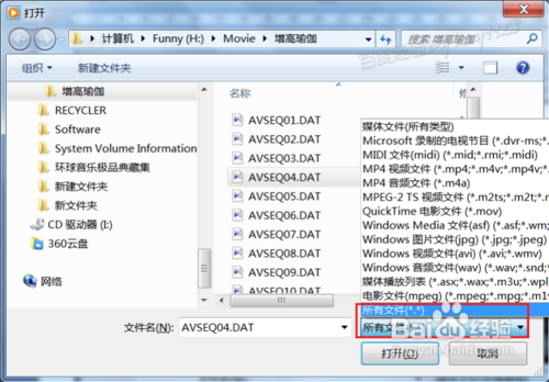 電腦中DAT類型的文件怎么查看