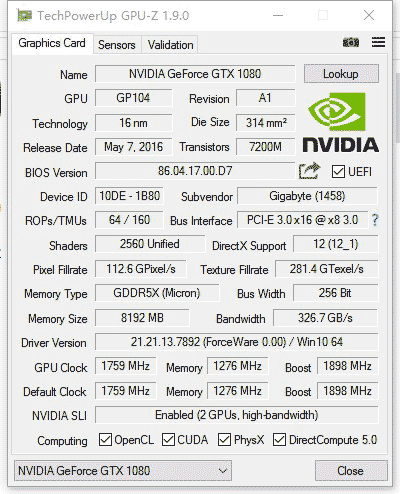 i7-7700K+1080Sli裝機作業