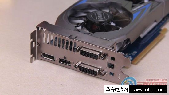 影馳GTX750Ti大將接口部分