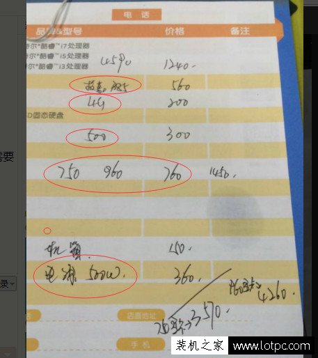 小心奸商不寫品牌和型號的組裝電腦配置單