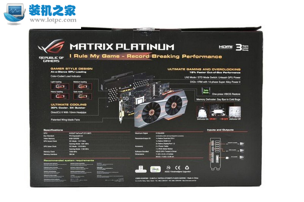 華碩ROG Matrix GTX980Ti拆箱+3DMARK跑分