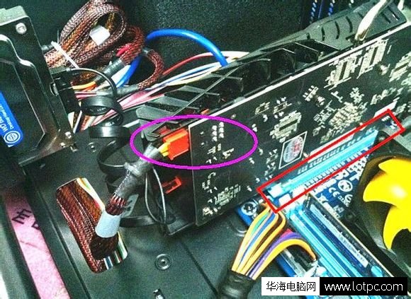 接上電源顯卡外接供電，顯卡不帶供電跳過