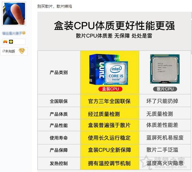 散片CPU是怎么來的？是二手嗎？購買intel CPU散片必讀的注意事項-武林網