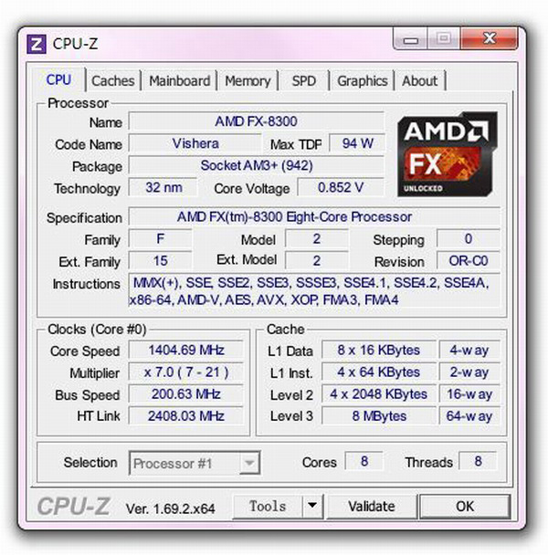 AMD FX-8300處理器