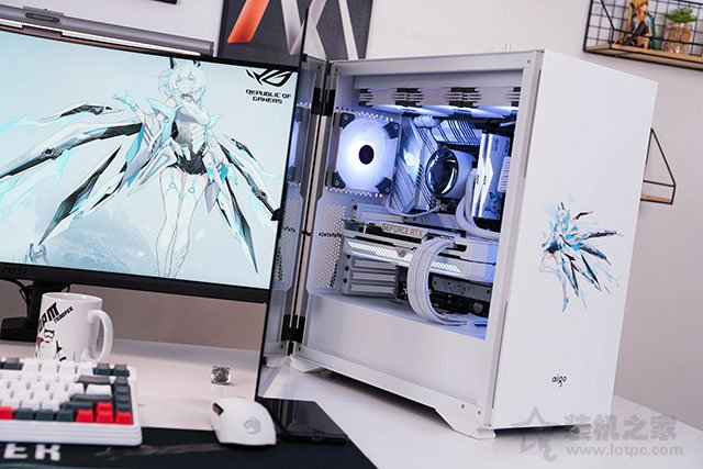 高顏值雪武戰姬純白主題，i7 11700K配RTX3070水冷主機方案