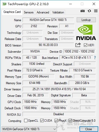 GTX1660Ti評測：加入GTX1070和GTX1060 6G性能實測對比
