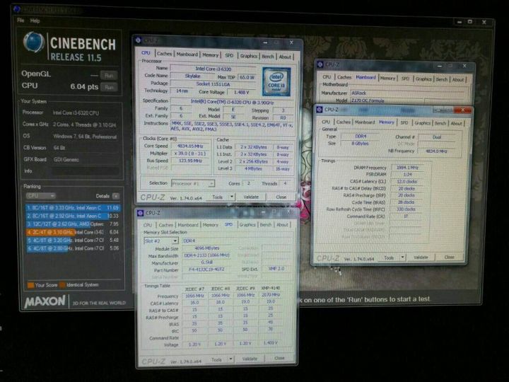 華擎ASRock Z170 OC Formula支持酷睿解鎖I3 6320超頻