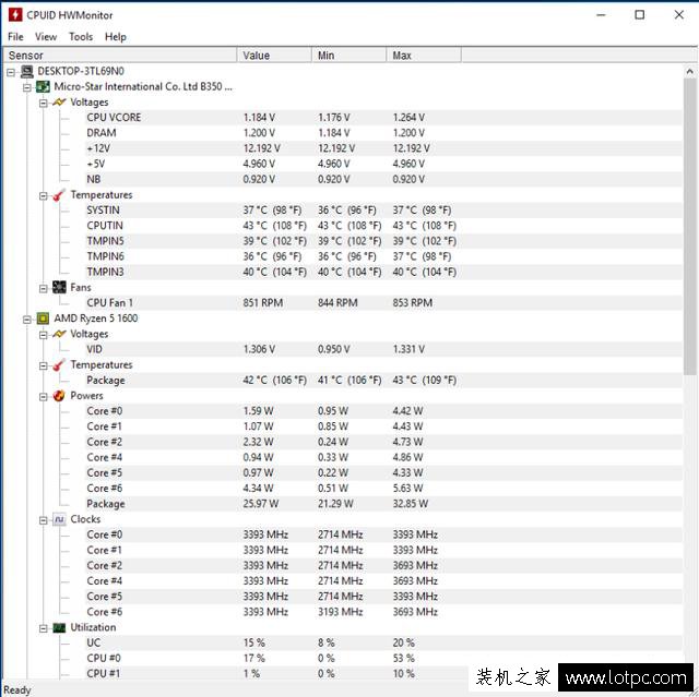 AMD銳龍Ryzen5-1600測試成績爆出 基準測試成績超過同級i5處理器