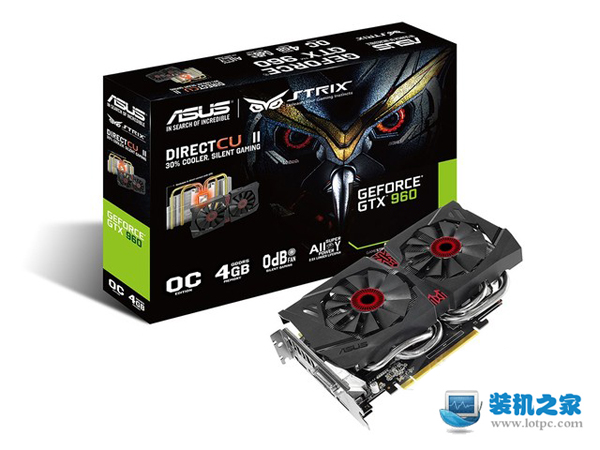 華碩猛禽STRIX-GTX960-DC2OC-4GD5顯卡